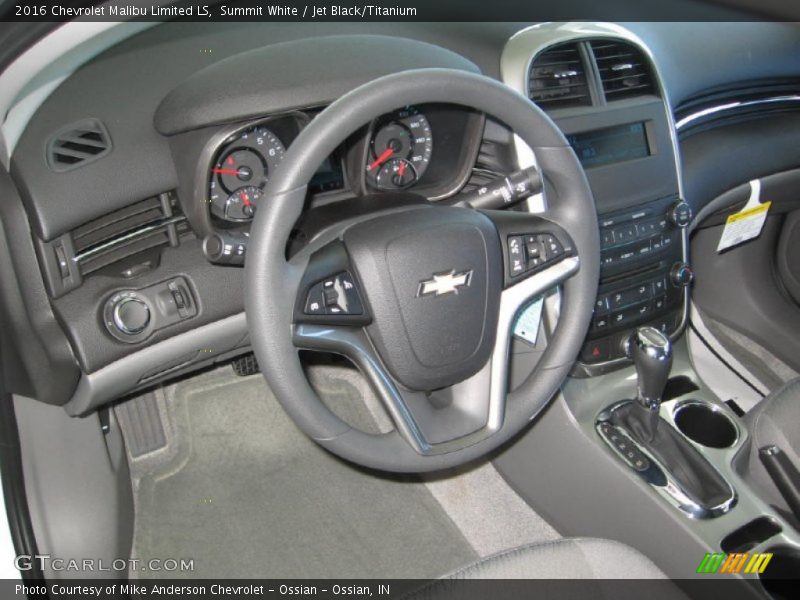 Summit White / Jet Black/Titanium 2016 Chevrolet Malibu Limited LS
