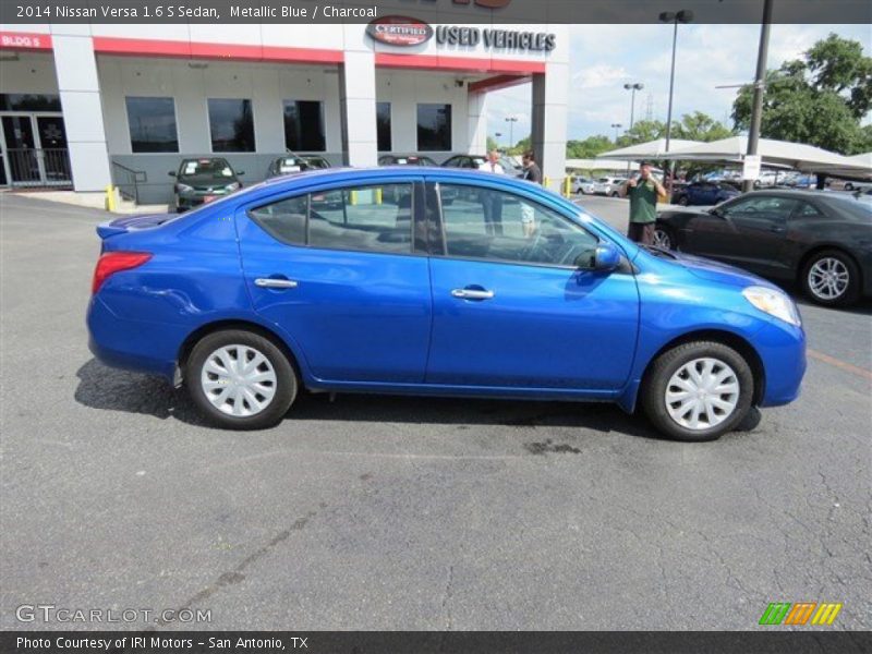 Metallic Blue / Charcoal 2014 Nissan Versa 1.6 S Sedan