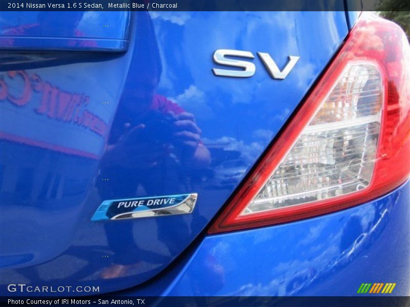 Metallic Blue / Charcoal 2014 Nissan Versa 1.6 S Sedan