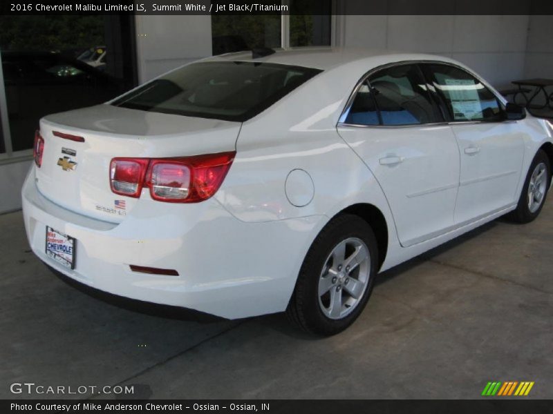 Summit White / Jet Black/Titanium 2016 Chevrolet Malibu Limited LS