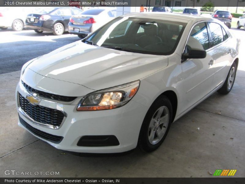 Summit White / Jet Black/Titanium 2016 Chevrolet Malibu Limited LS