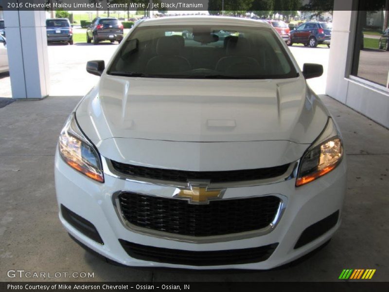 Summit White / Jet Black/Titanium 2016 Chevrolet Malibu Limited LS