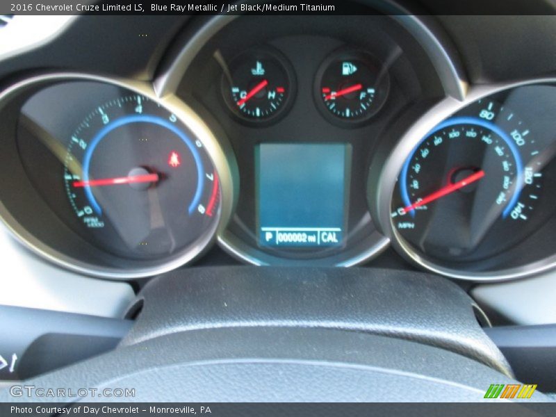 Blue Ray Metallic / Jet Black/Medium Titanium 2016 Chevrolet Cruze Limited LS