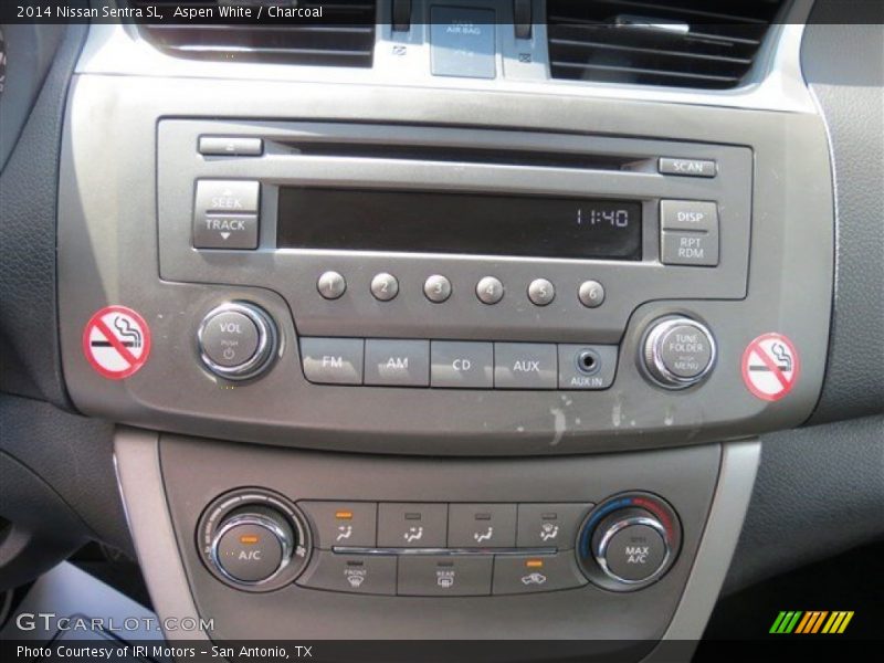 Aspen White / Charcoal 2014 Nissan Sentra SL