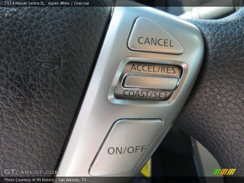 Aspen White / Charcoal 2014 Nissan Sentra SL