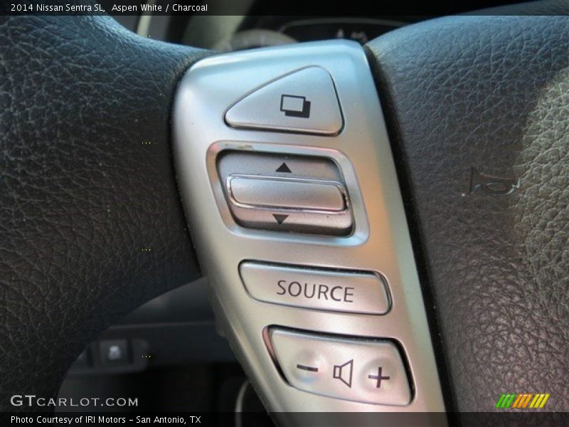 Aspen White / Charcoal 2014 Nissan Sentra SL