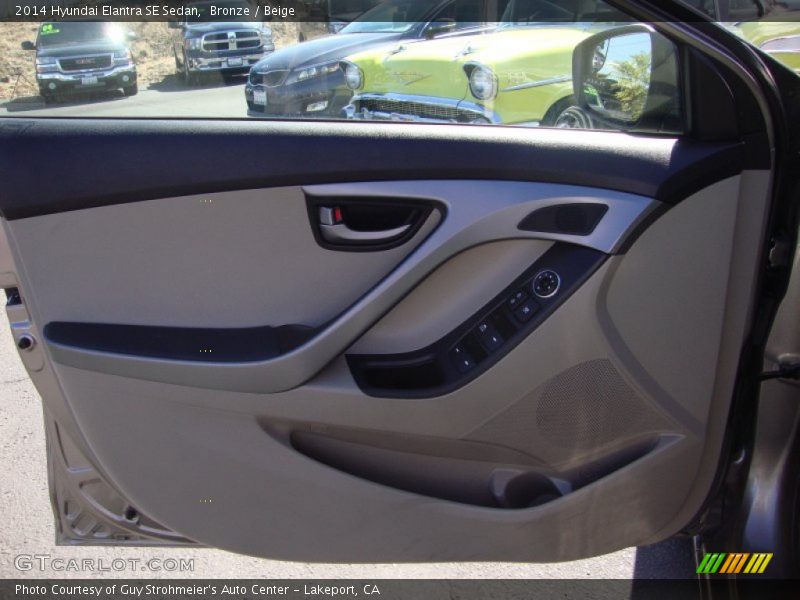 Bronze / Beige 2014 Hyundai Elantra SE Sedan