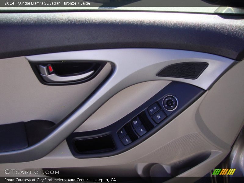 Bronze / Beige 2014 Hyundai Elantra SE Sedan