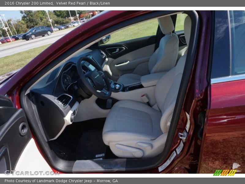 Velvet Red Pearl / Black/Linen 2016 Chrysler 200 Limited