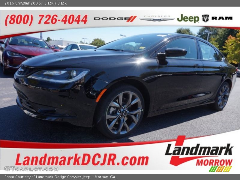 Black / Black 2016 Chrysler 200 S