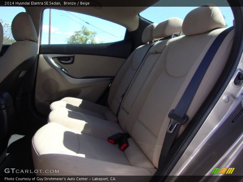 Bronze / Beige 2014 Hyundai Elantra SE Sedan