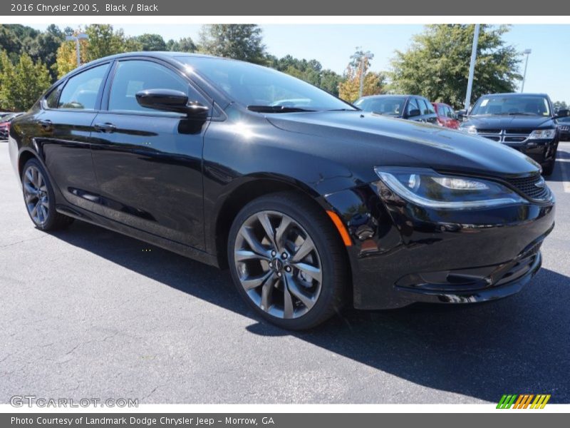 Black / Black 2016 Chrysler 200 S
