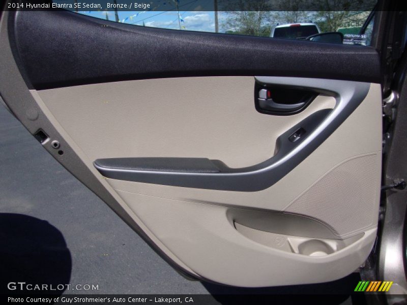 Bronze / Beige 2014 Hyundai Elantra SE Sedan