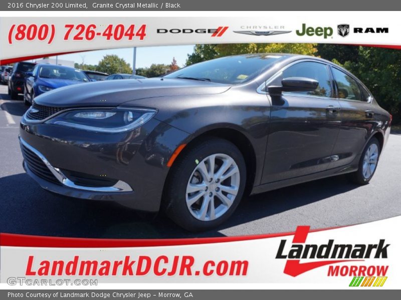 Granite Crystal Metallic / Black 2016 Chrysler 200 Limited