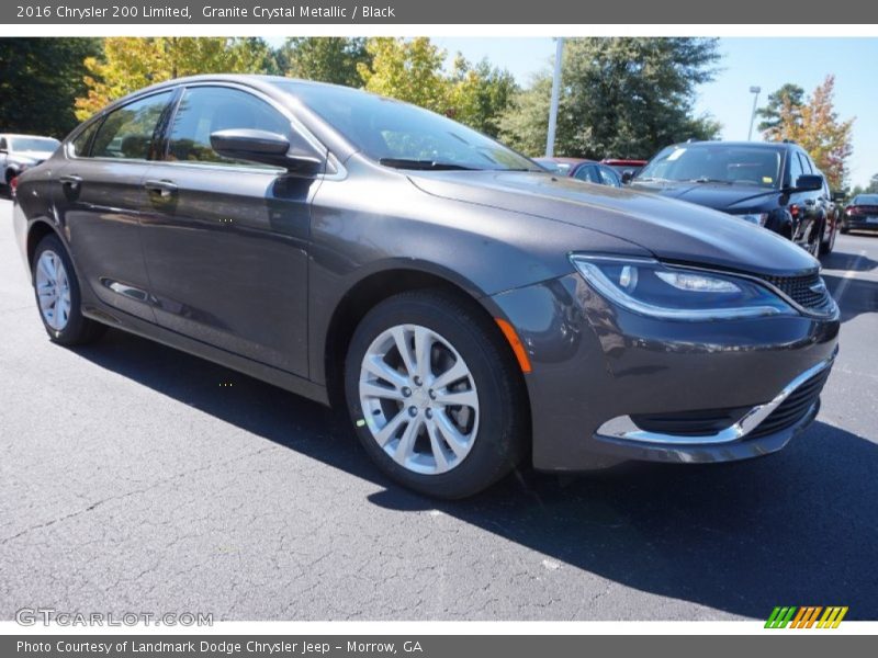 Granite Crystal Metallic / Black 2016 Chrysler 200 Limited