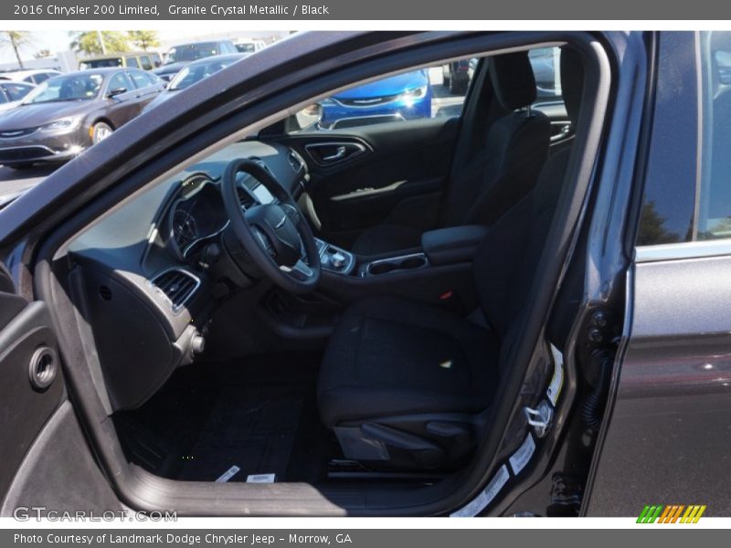 Granite Crystal Metallic / Black 2016 Chrysler 200 Limited