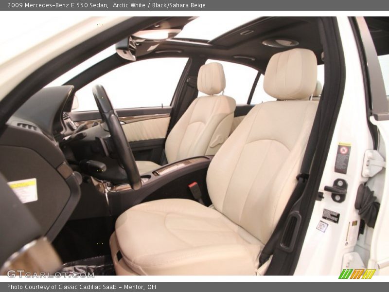  2009 E 550 Sedan Black/Sahara Beige Interior