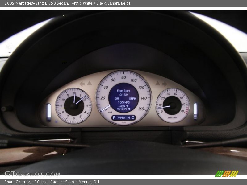  2009 E 550 Sedan 550 Sedan Gauges