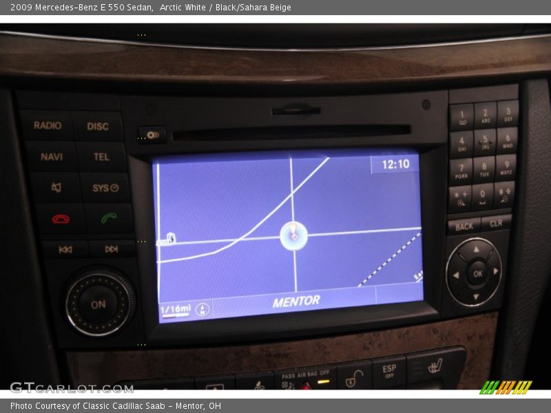 Navigation of 2009 E 550 Sedan