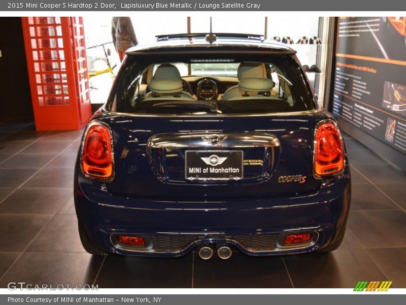 Lapisluxury Blue Metallic / Lounge Satellite Gray 2015 Mini Cooper S Hardtop 2 Door
