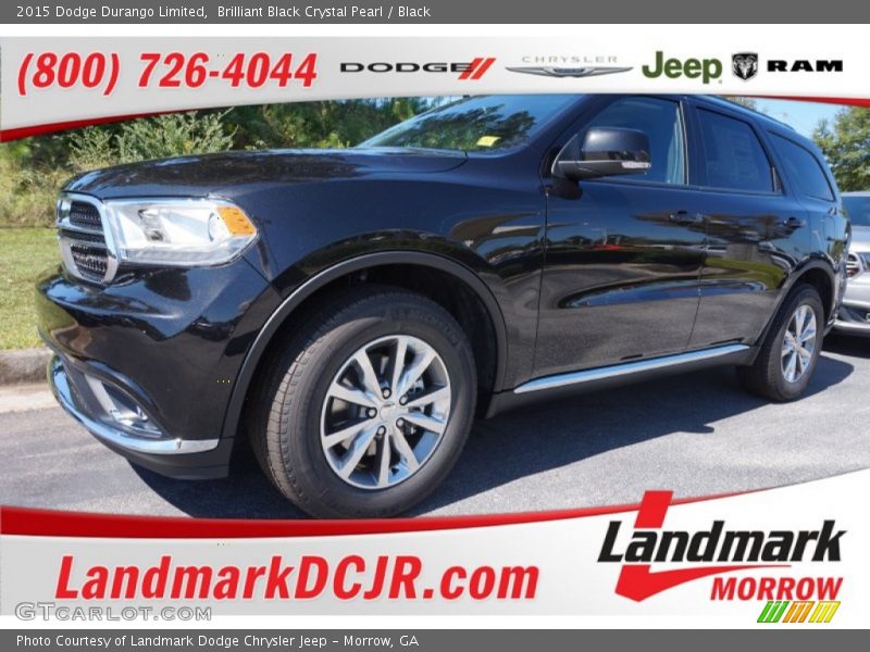 Brilliant Black Crystal Pearl / Black 2015 Dodge Durango Limited