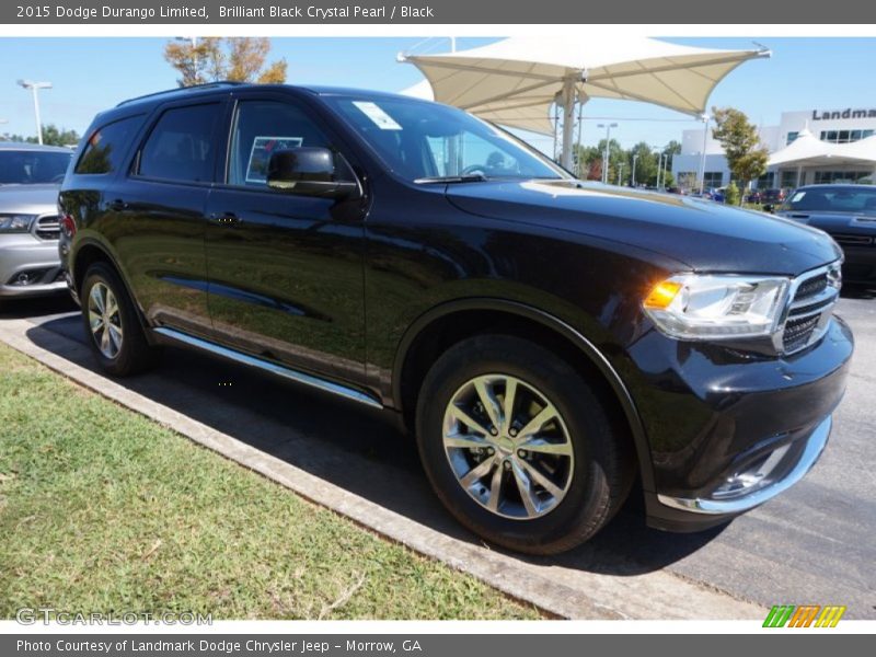 Brilliant Black Crystal Pearl / Black 2015 Dodge Durango Limited