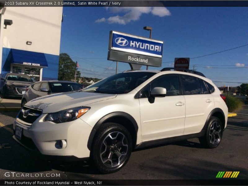 Satin White Pearl / Ivory 2013 Subaru XV Crosstrek 2.0 Limited