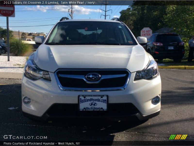 Satin White Pearl / Ivory 2013 Subaru XV Crosstrek 2.0 Limited