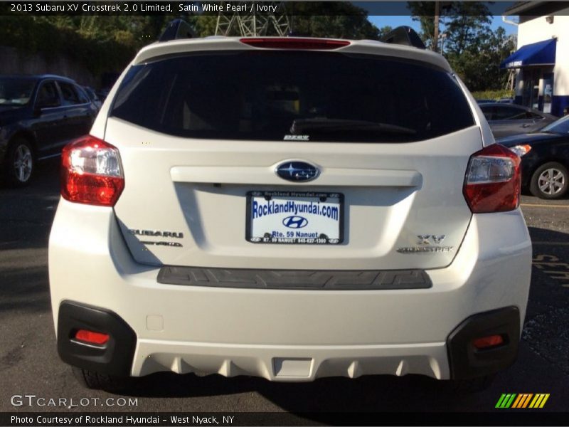 Satin White Pearl / Ivory 2013 Subaru XV Crosstrek 2.0 Limited