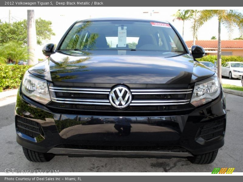 Deep Black Metallic / Black 2012 Volkswagen Tiguan S