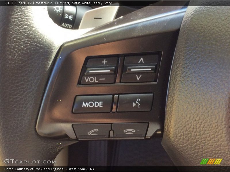 Satin White Pearl / Ivory 2013 Subaru XV Crosstrek 2.0 Limited