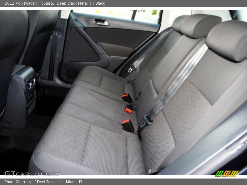 Deep Black Metallic / Black 2012 Volkswagen Tiguan S