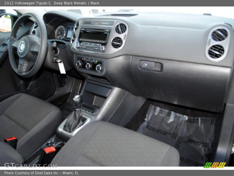 Deep Black Metallic / Black 2012 Volkswagen Tiguan S