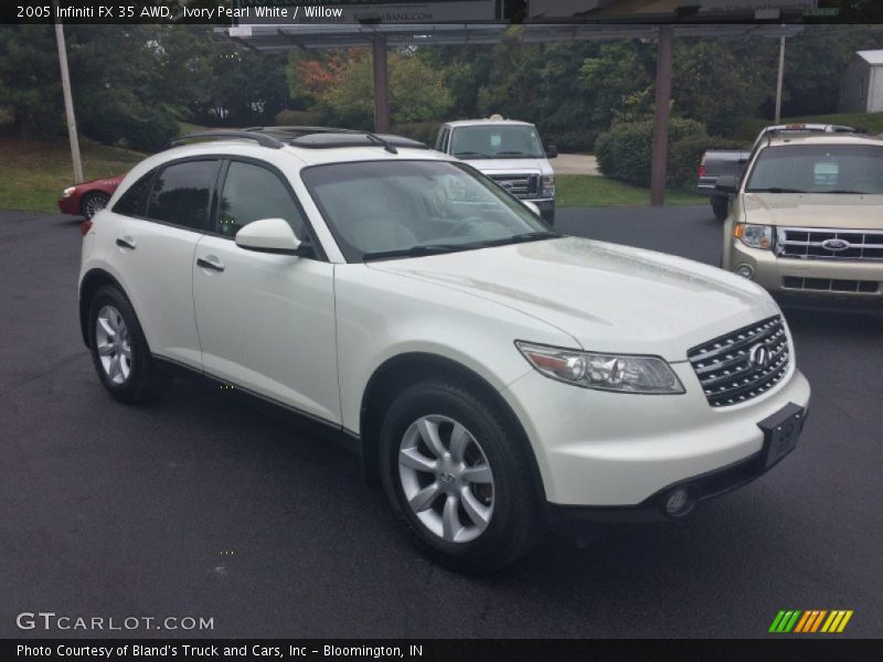 Ivory Pearl White / Willow 2005 Infiniti FX 35 AWD