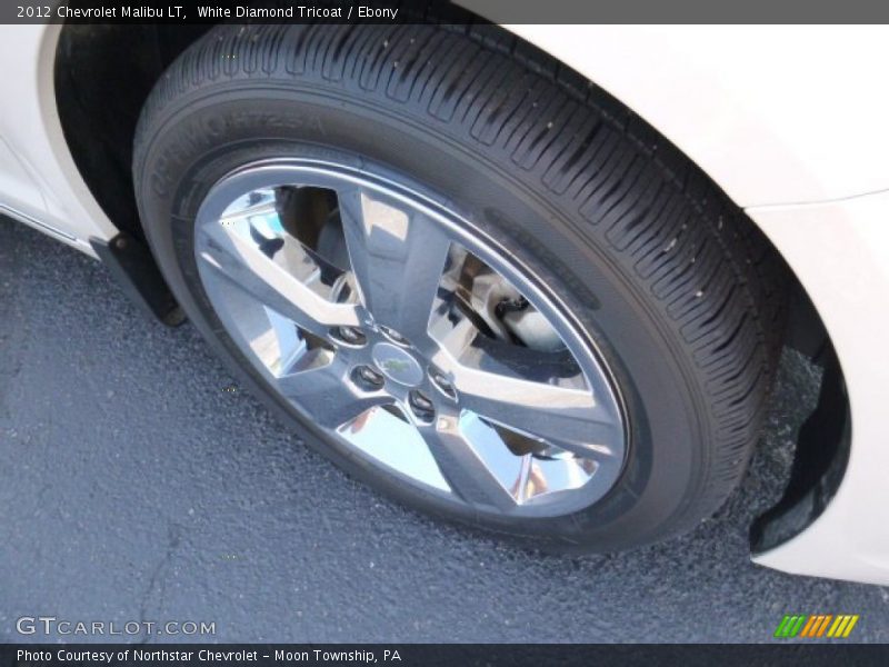 White Diamond Tricoat / Ebony 2012 Chevrolet Malibu LT