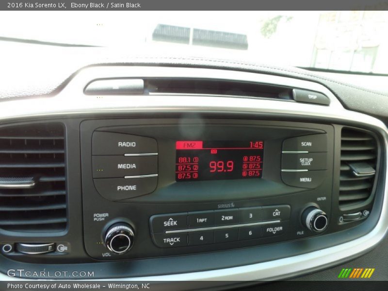 Ebony Black / Satin Black 2016 Kia Sorento LX