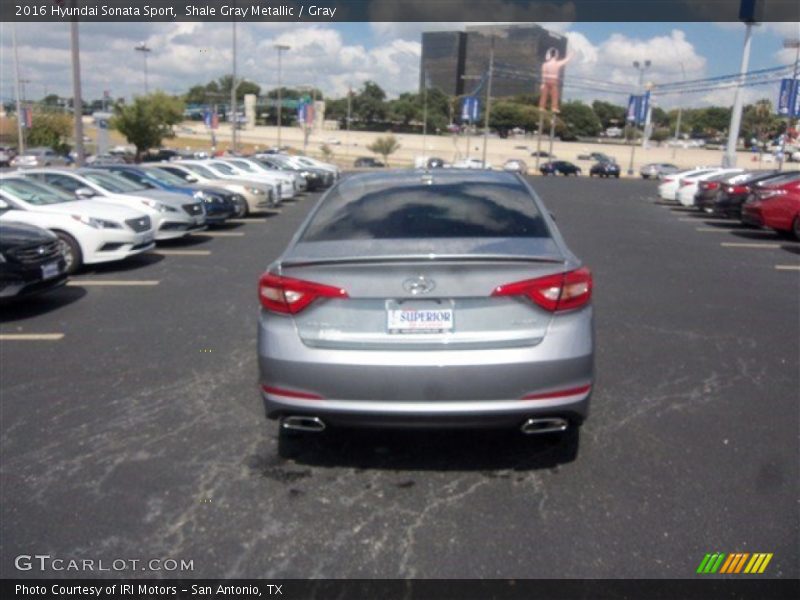 Shale Gray Metallic / Gray 2016 Hyundai Sonata Sport
