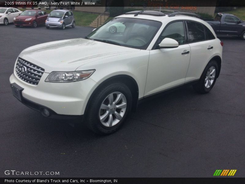 Ivory Pearl White / Willow 2005 Infiniti FX 35 AWD