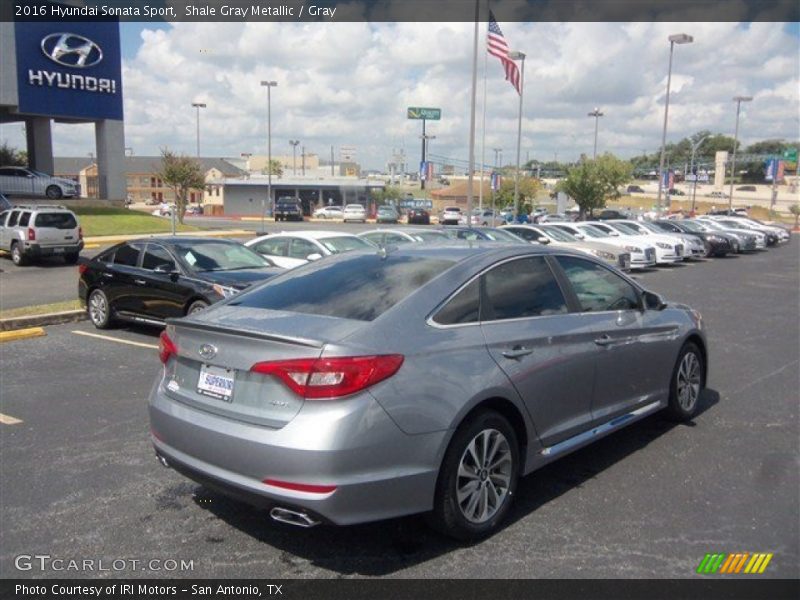 Shale Gray Metallic / Gray 2016 Hyundai Sonata Sport