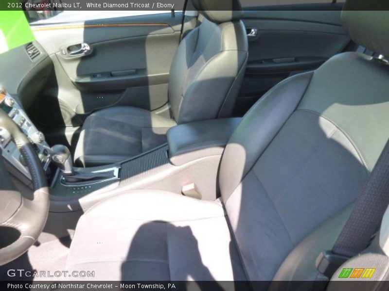White Diamond Tricoat / Ebony 2012 Chevrolet Malibu LT
