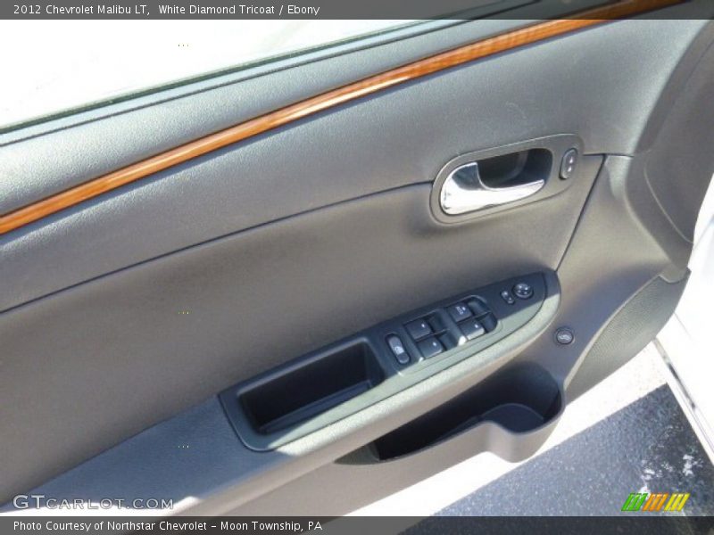 White Diamond Tricoat / Ebony 2012 Chevrolet Malibu LT