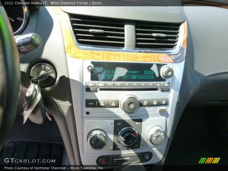 White Diamond Tricoat / Ebony 2012 Chevrolet Malibu LT