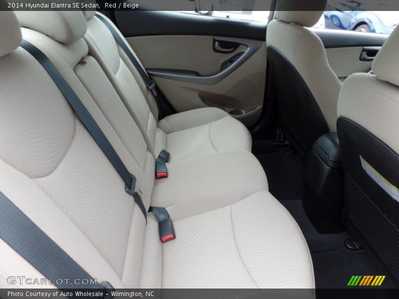 Red / Beige 2014 Hyundai Elantra SE Sedan