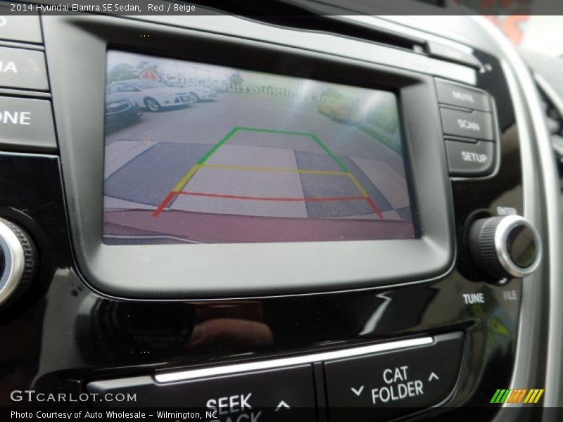 Red / Beige 2014 Hyundai Elantra SE Sedan