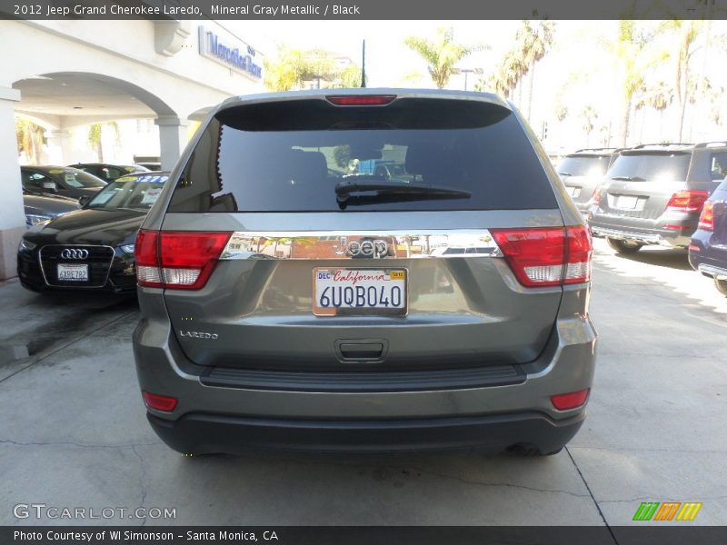 Mineral Gray Metallic / Black 2012 Jeep Grand Cherokee Laredo