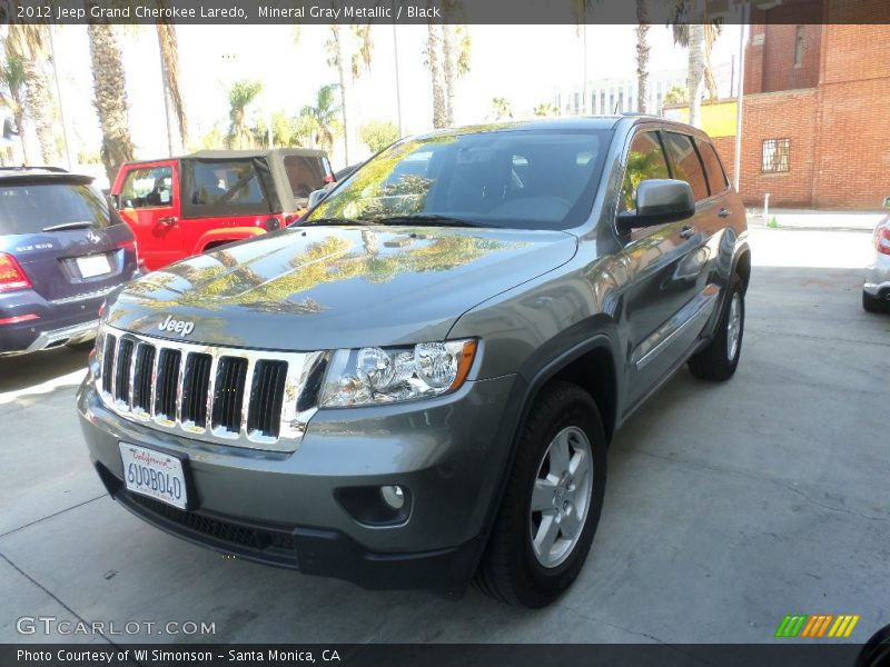 Mineral Gray Metallic / Black 2012 Jeep Grand Cherokee Laredo