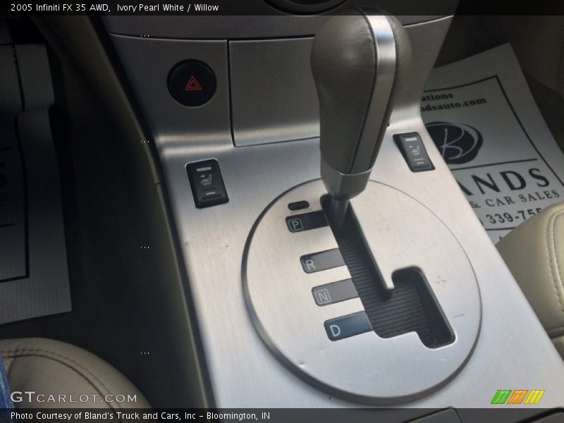 Ivory Pearl White / Willow 2005 Infiniti FX 35 AWD