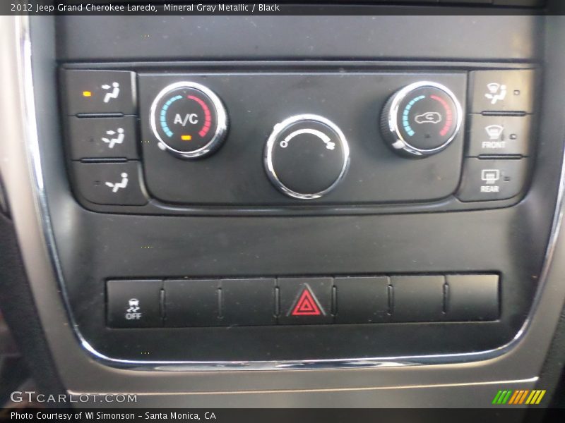 Mineral Gray Metallic / Black 2012 Jeep Grand Cherokee Laredo