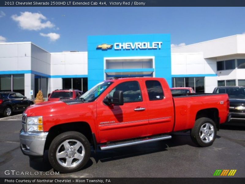 Victory Red / Ebony 2013 Chevrolet Silverado 2500HD LT Extended Cab 4x4