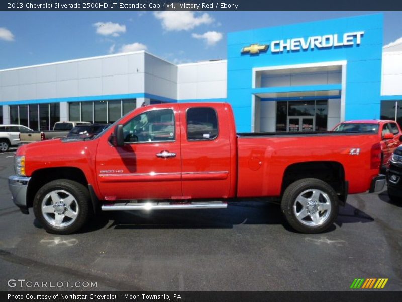 Victory Red / Ebony 2013 Chevrolet Silverado 2500HD LT Extended Cab 4x4